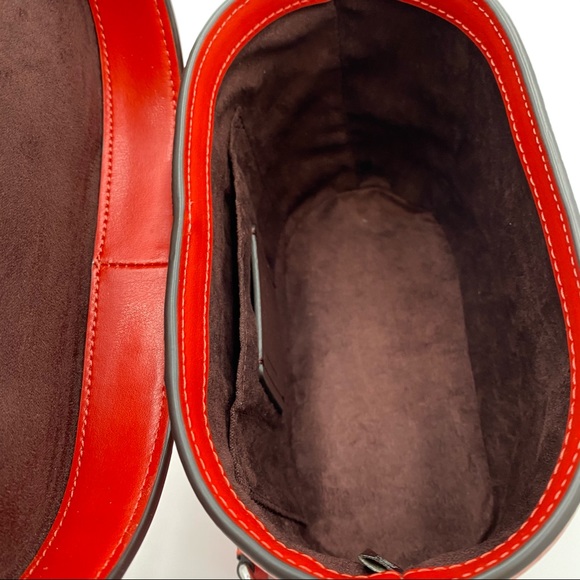 Coach PebbleLeather Georgia Crossbody Bright Poppy - Picture 6 of 11